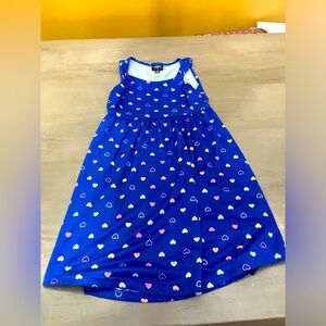 Blue dress with heart detail
